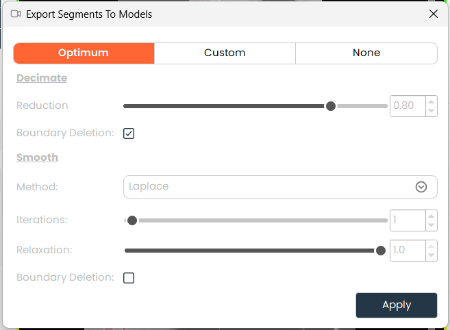 Convert Segment to Model