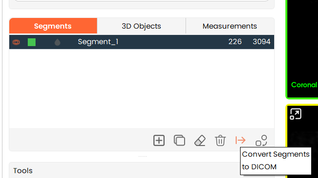 Segment to DICOM
