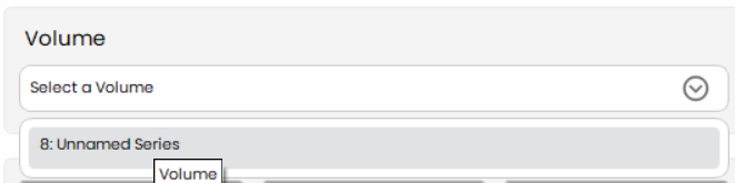 Select a Volume
